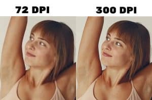 Différence de qualité entre une image en 72 dpi et 300 dpi pour une impression offset ou numérique